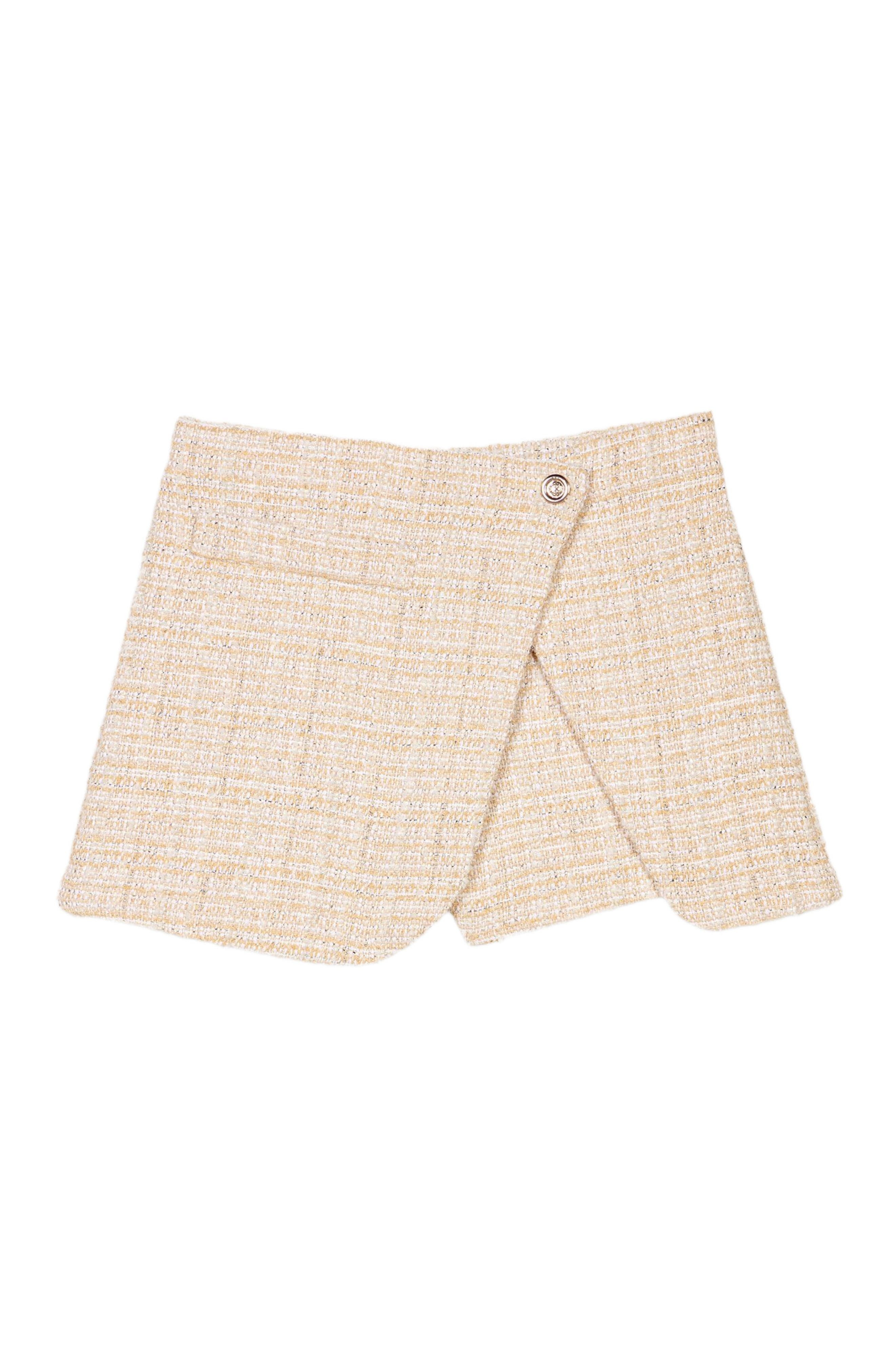 maje Layered tweed skort in Beige at Nordstrom - 1