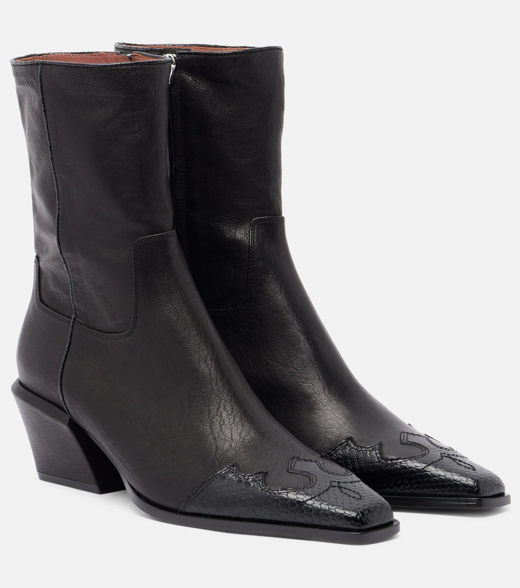 Bettina leather cowboy boots - 1