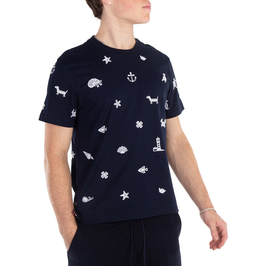 Thom Browne Men's Jersey Nautical Short Sleeve Tee - 3