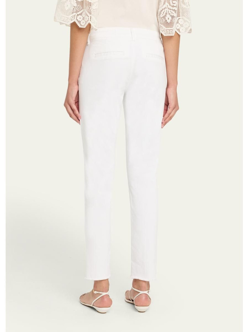 Cathy Cropped Slim Stretch Cotton Pants 3