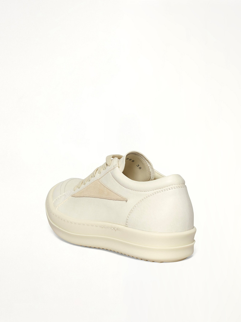 Rick Owens Vintage Sneaks in Milk/Milk/Milk outlook