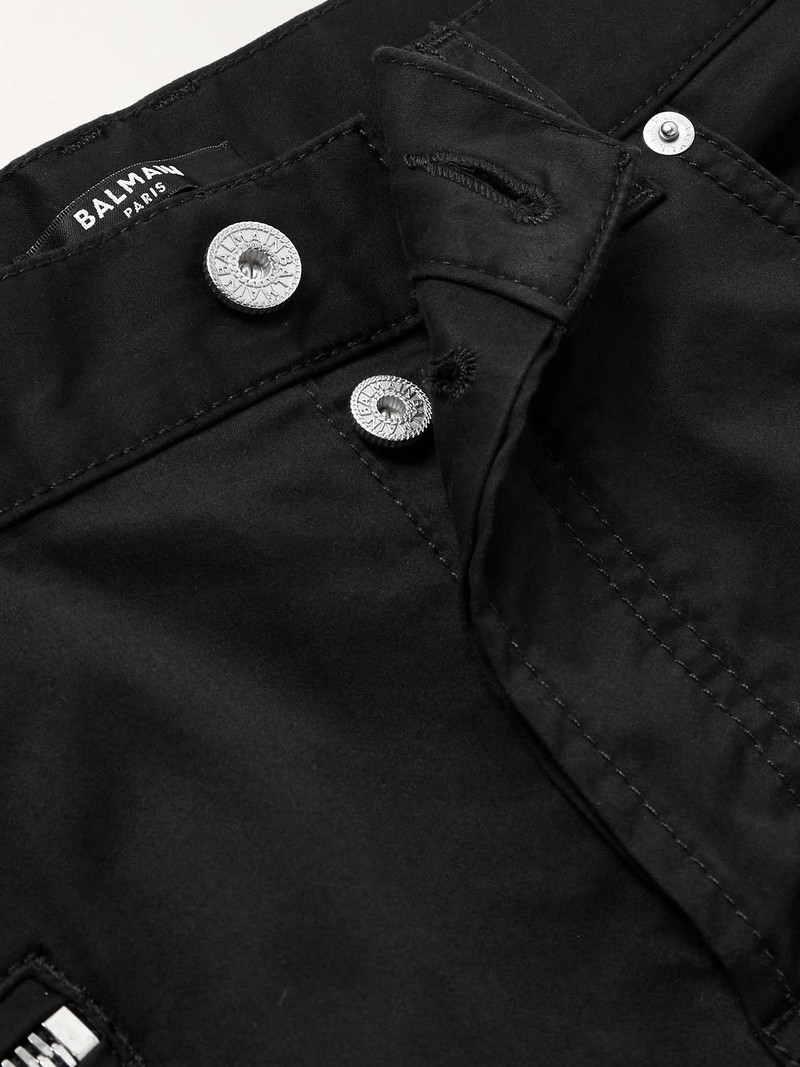Tapered Panelled Stretch-Cotton Cargo Trousers 3