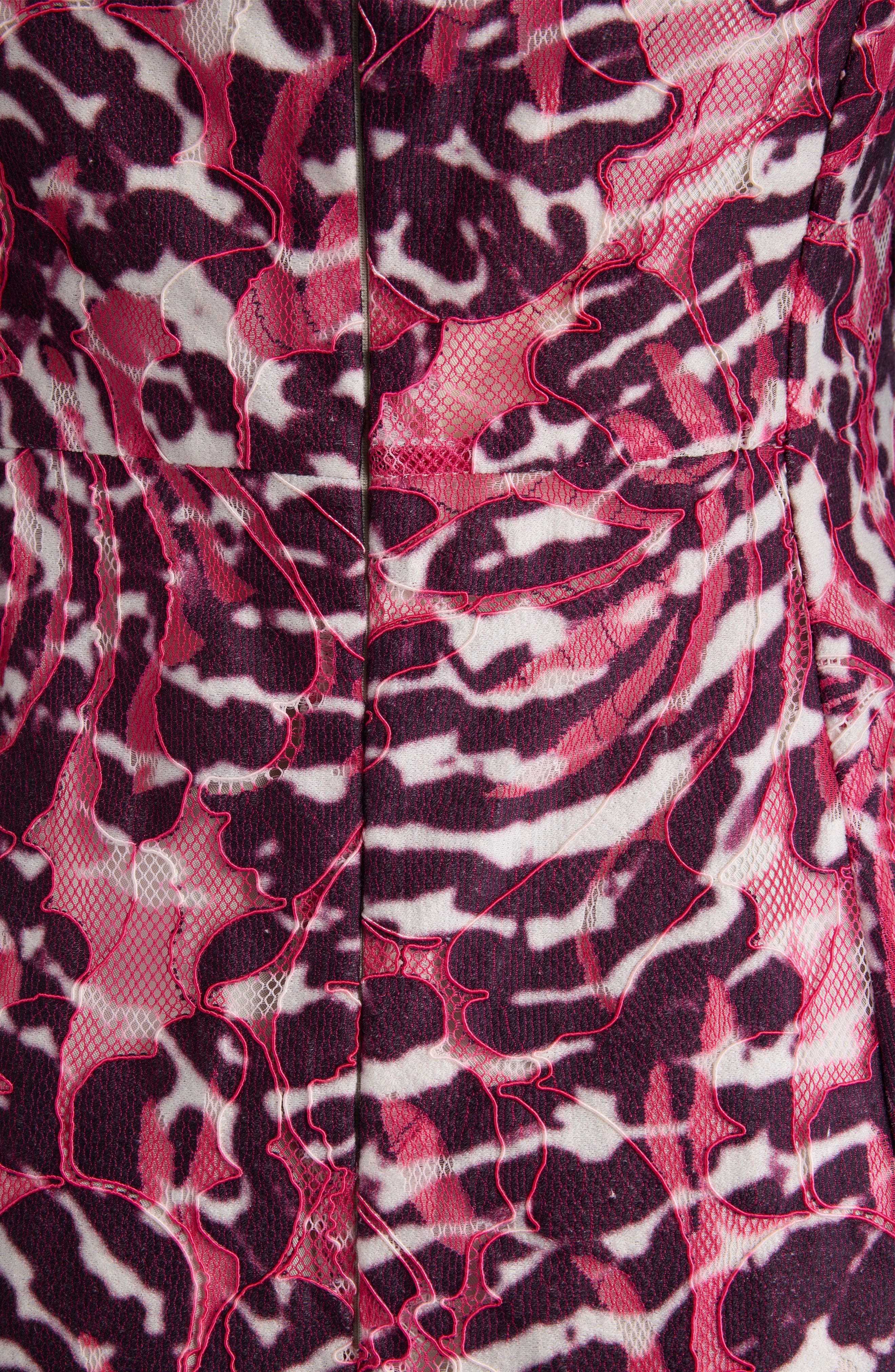 Dries Van Noten Mixed Print Maxi Dress in Burgundy at Nordstrom - 6