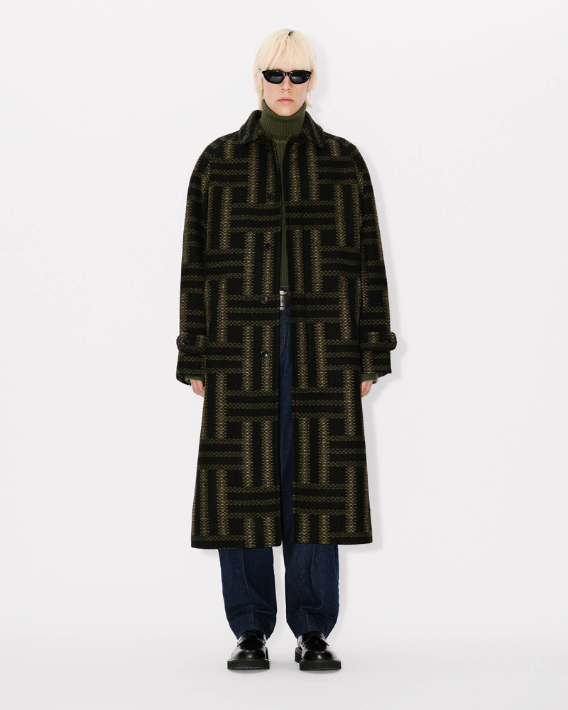 'KENZO Weave' wool overcoat 3