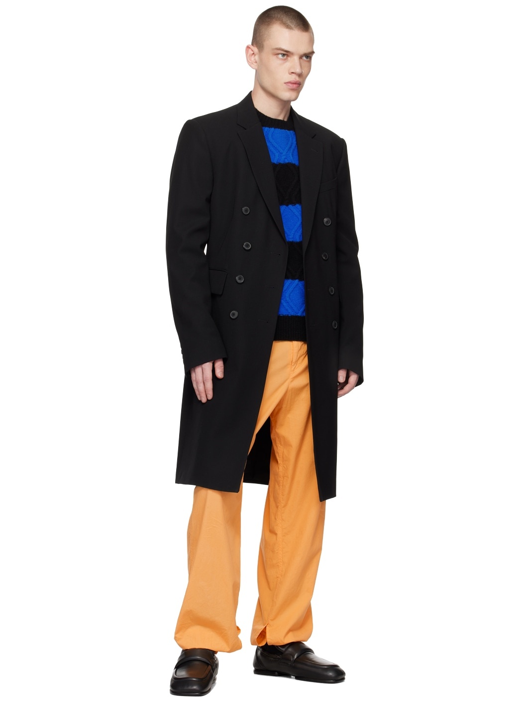 Orange Drawstring Trousers - 4