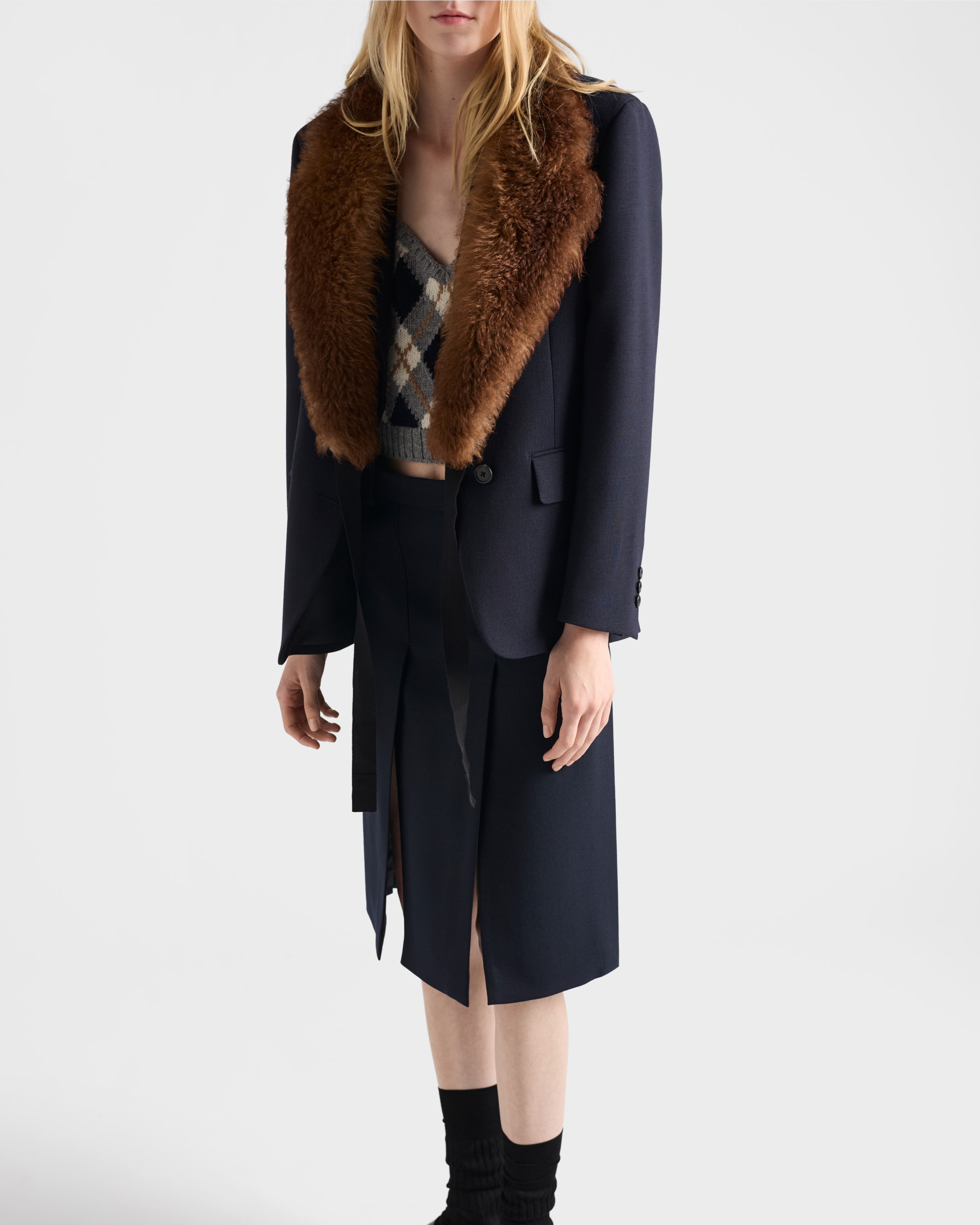 Wool hopsack skirt - 6