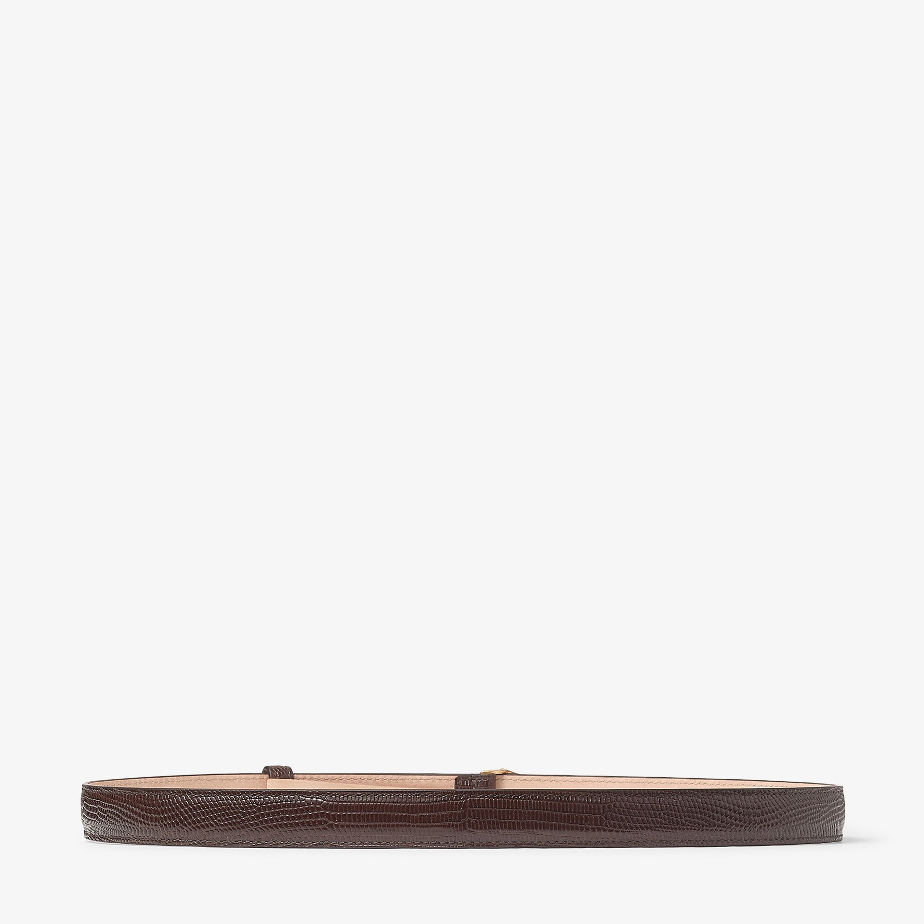 Diamond Clasp Belt
Coffee Lizard Printed Leather Belt - 6