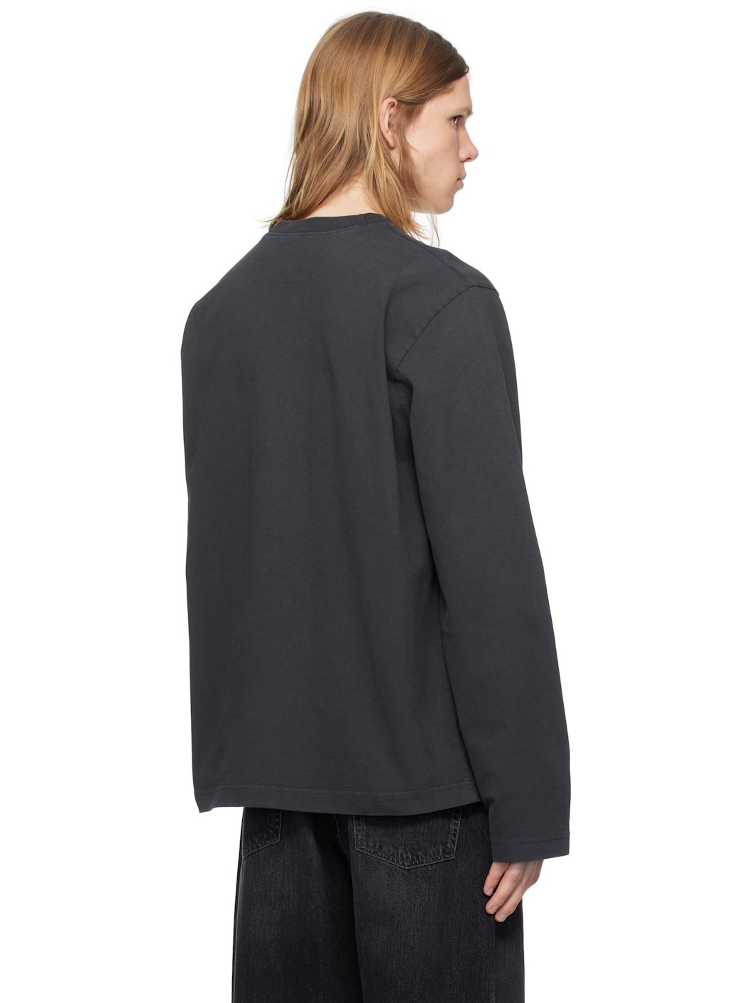 Black Logo Long Sleeve T-shirt - 3