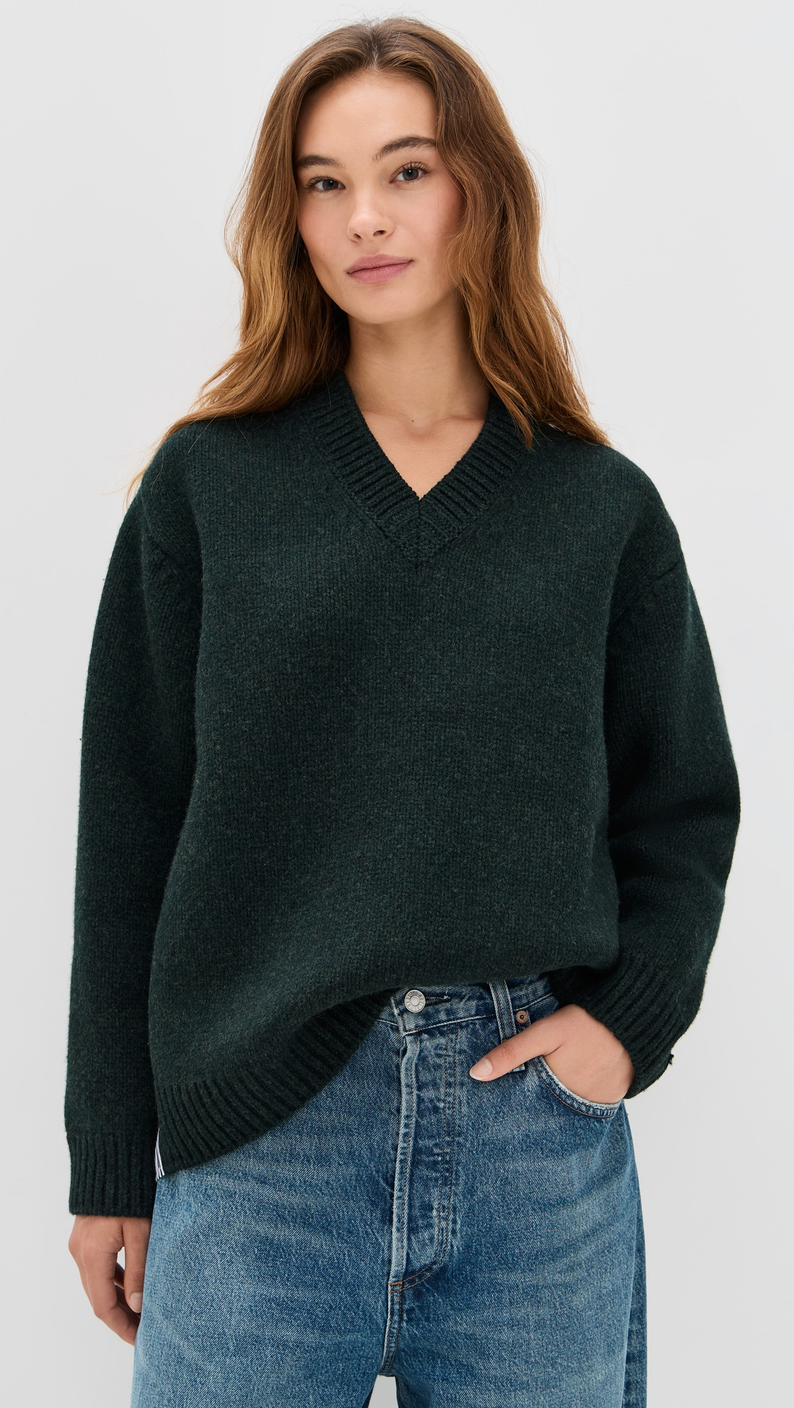 Mallory V Neck Combo Sweater - 1