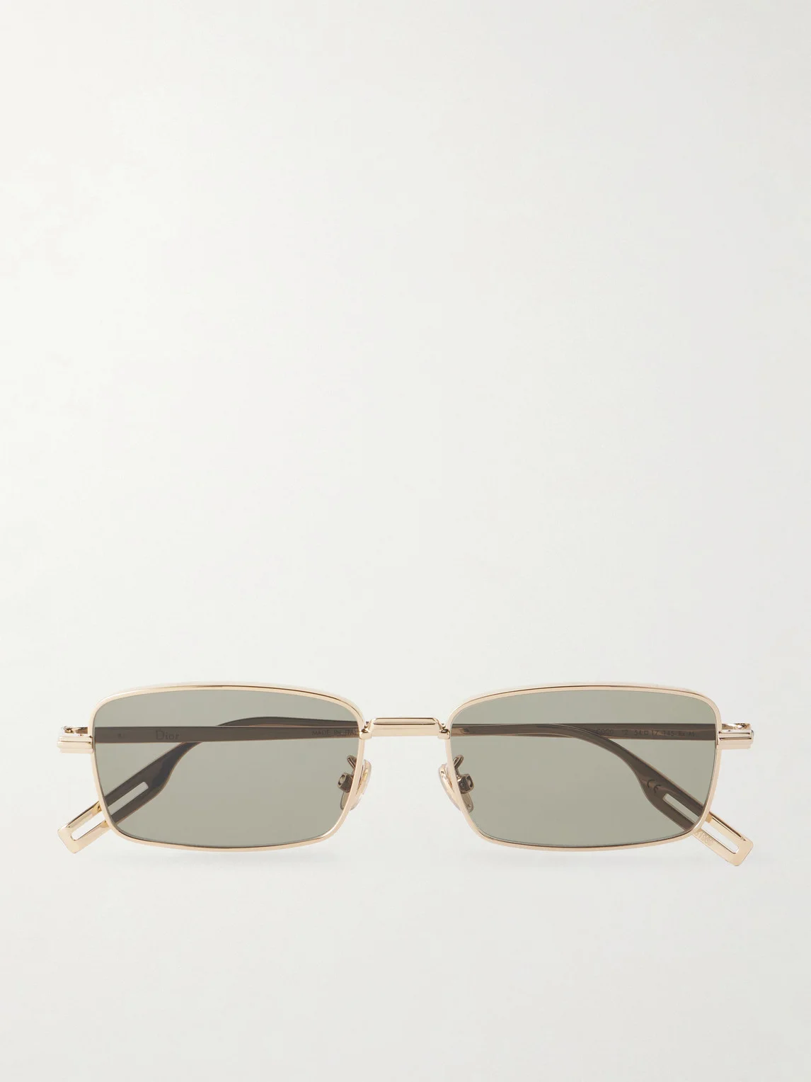DiorBlackSuit S21U Square-Frame Gold-Tone Sunglasses - 1