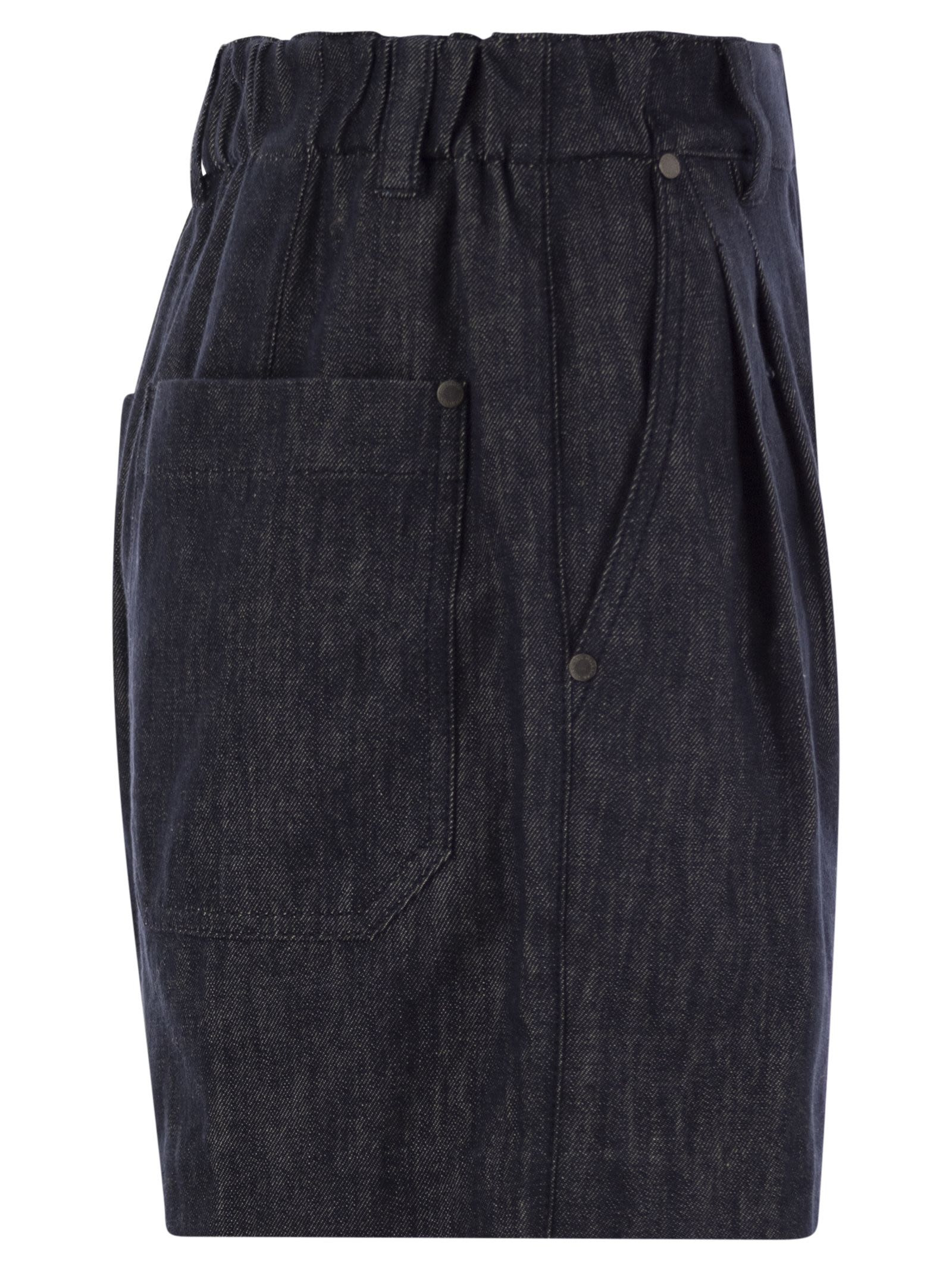 Brunello Cucinelli Women Denim Shorts - 3
