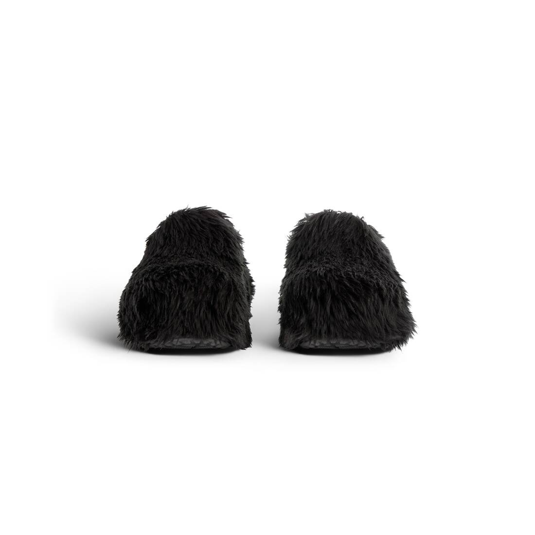 Men's Crocs™ Mule Fake Fur  in Black - 3