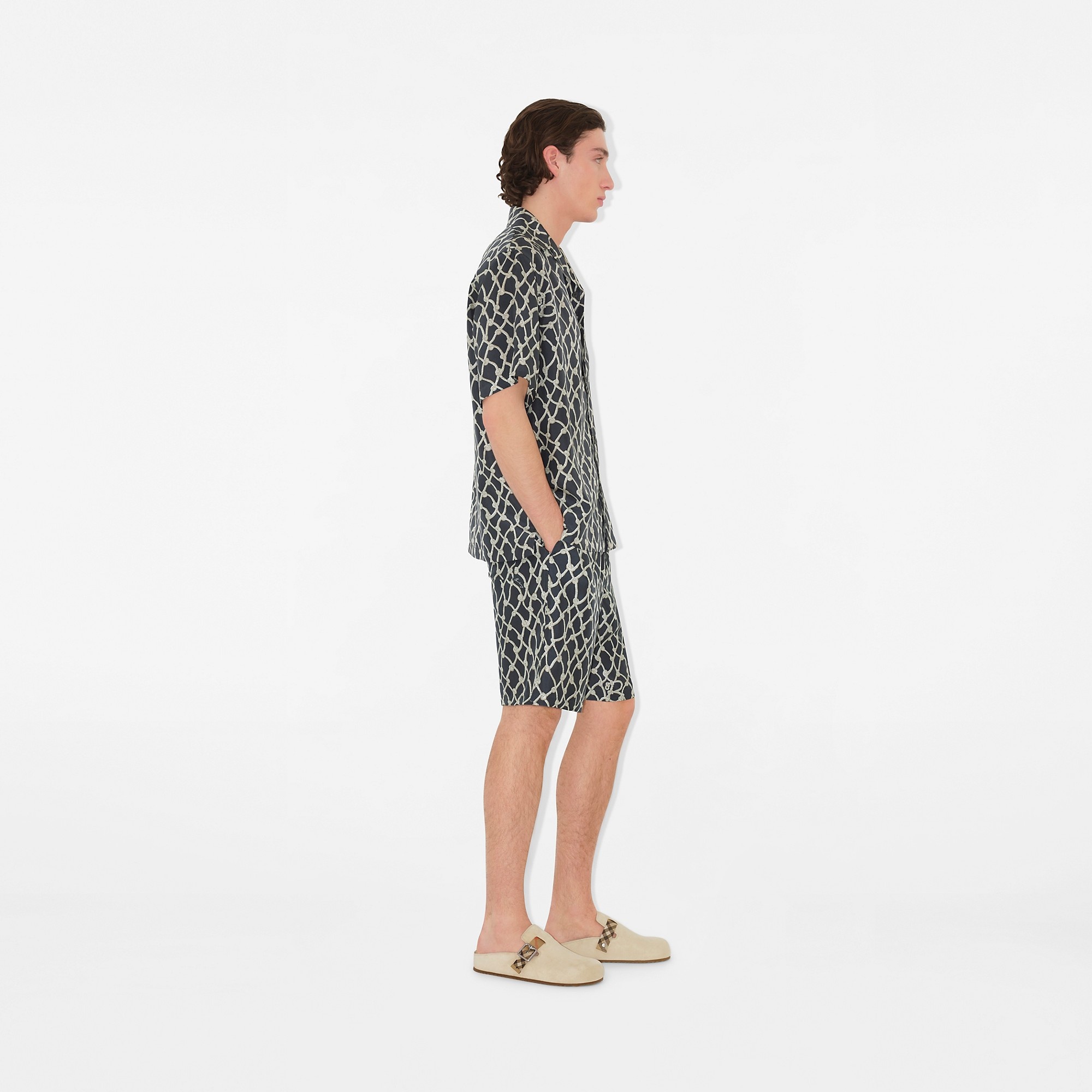 Relaxed Fit Knot Silk Shirt - 3