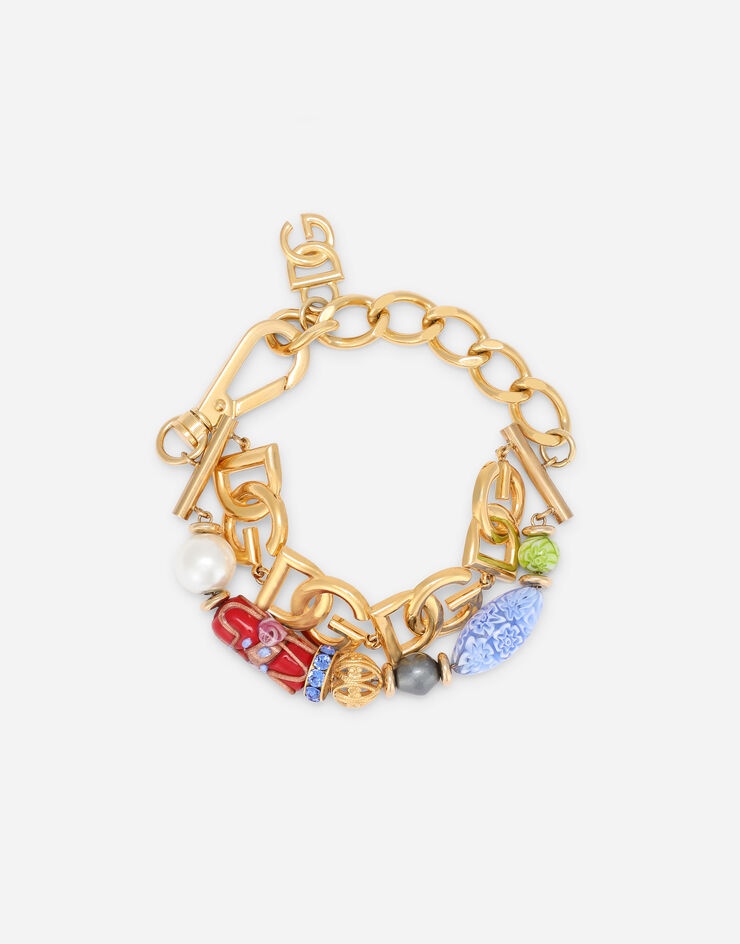 Link bracelet with DG multi-logo and murrine - 1