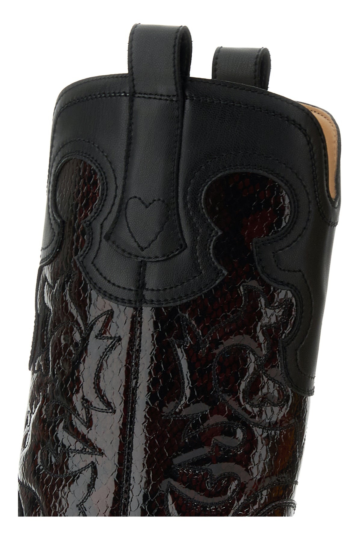 Black leather boots - 4