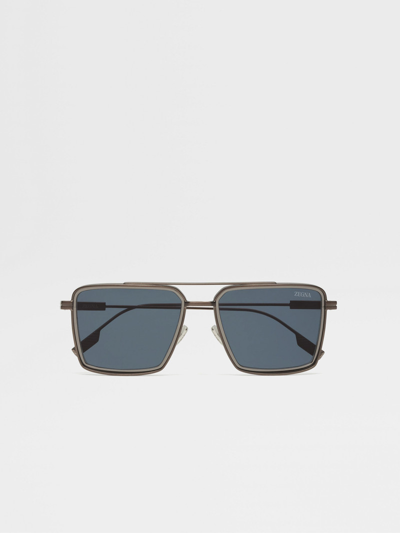 DARK 청동 ANILINE 금속 SUNGLASSES - 1