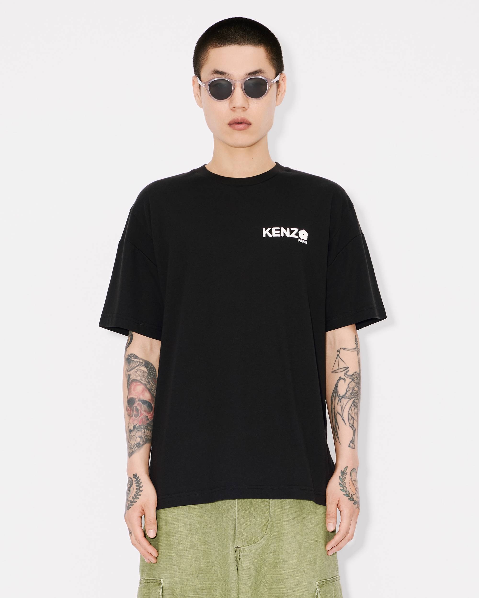 【KENZO】(W) Boke Flower 2.0 Embroidered Rib T-Shirt Black Kenzo Boke Flower 2.0 T-shirt in Black | FWRD