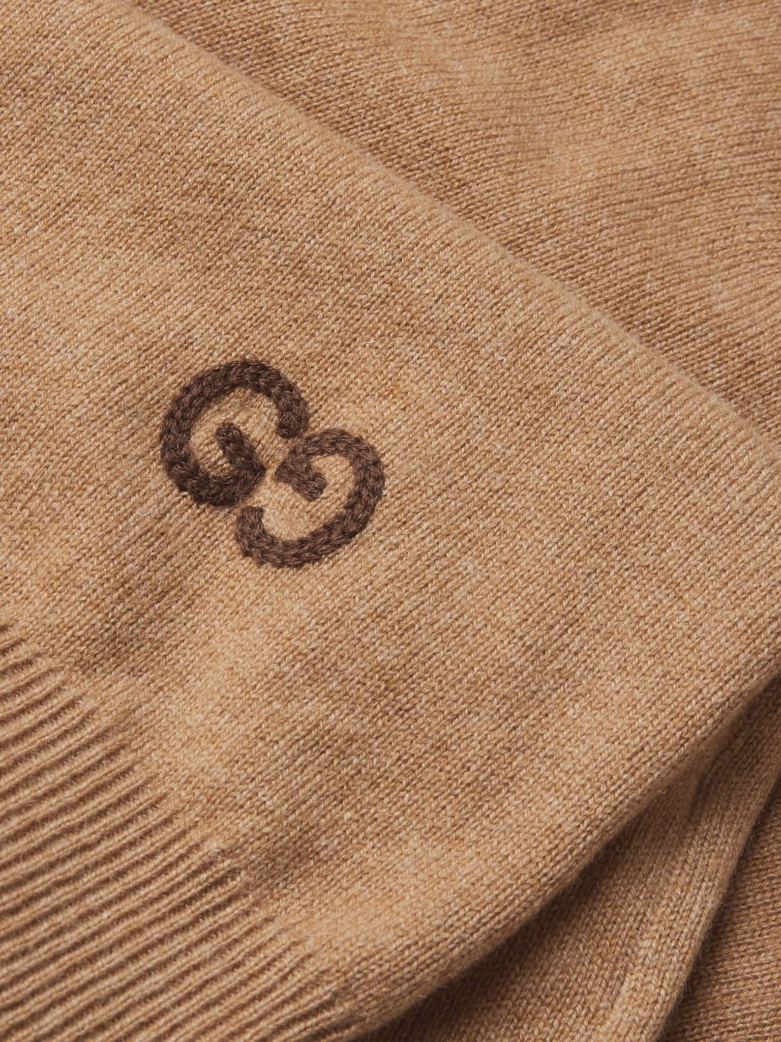 Logo-Embroidered Cashmere Sweater - 3