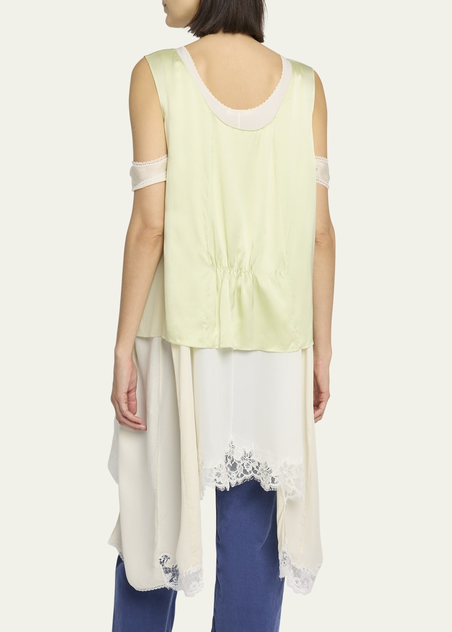 Dinara Boxy Silk Top - 3