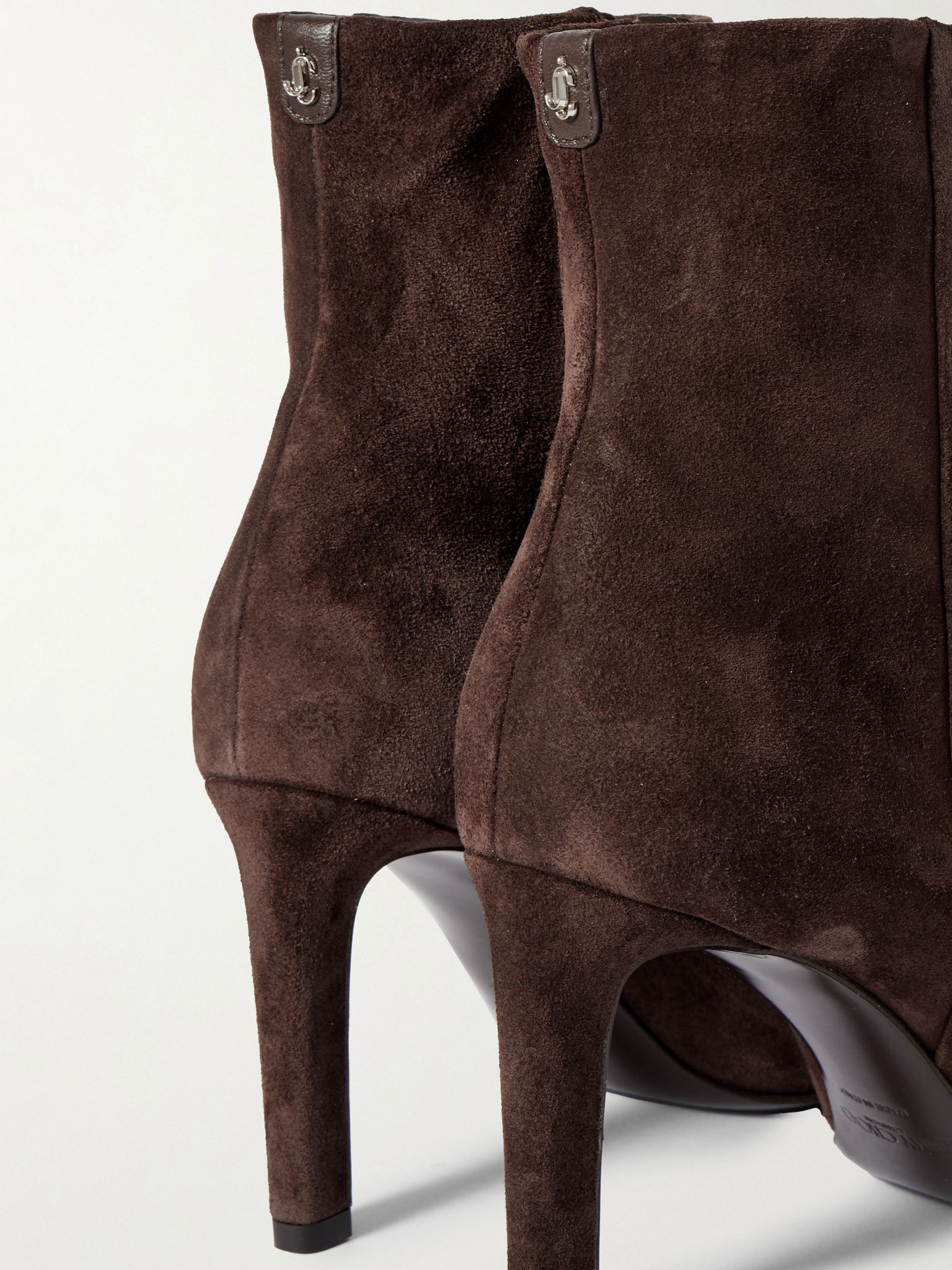 Frankie 85 suede ankle boots Chocolate - 4