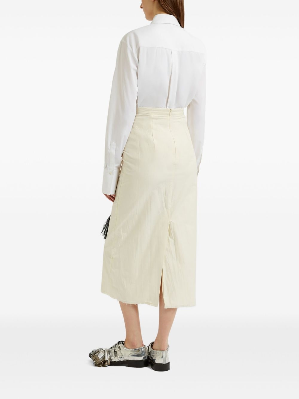 printed pencil skirt - 4