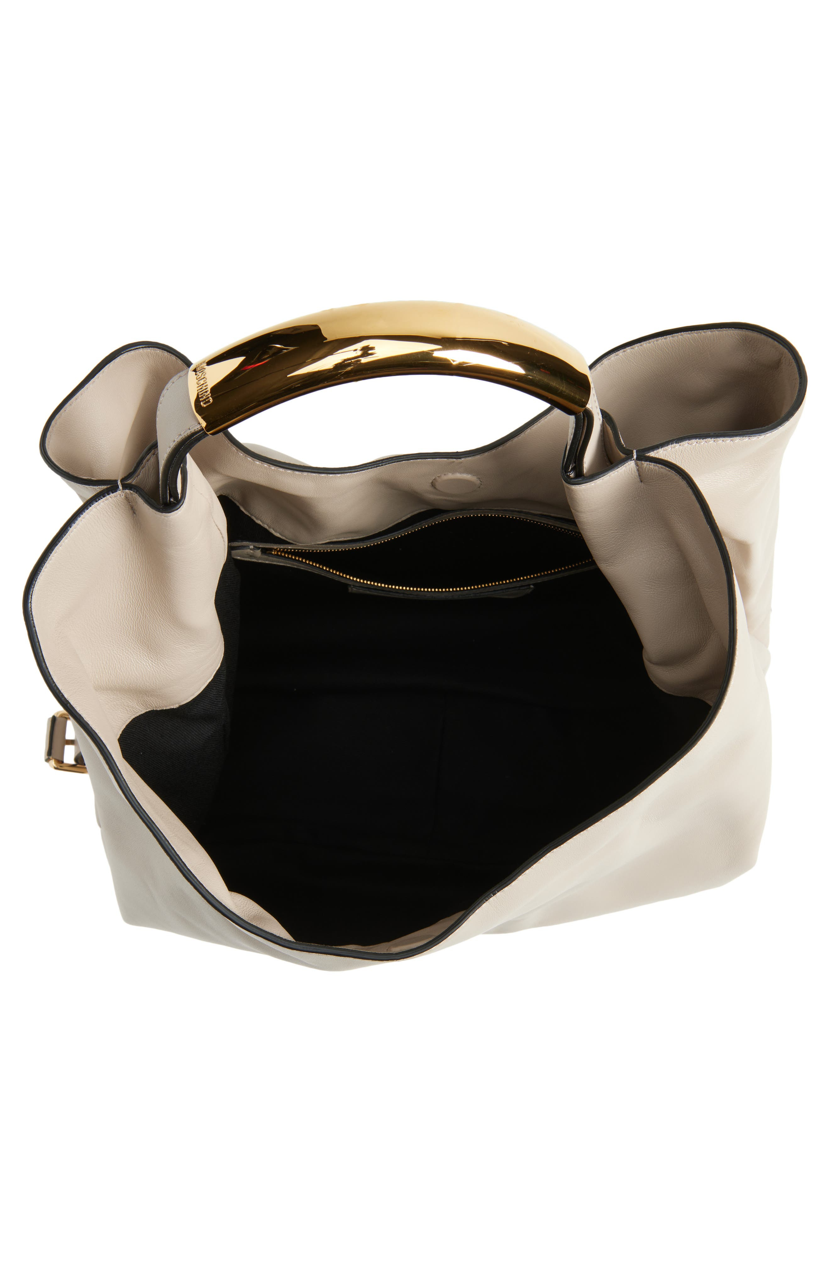 Moschino Handle Me Sheepskin Leather Hobo Bag in Rope at Nordstrom - 4