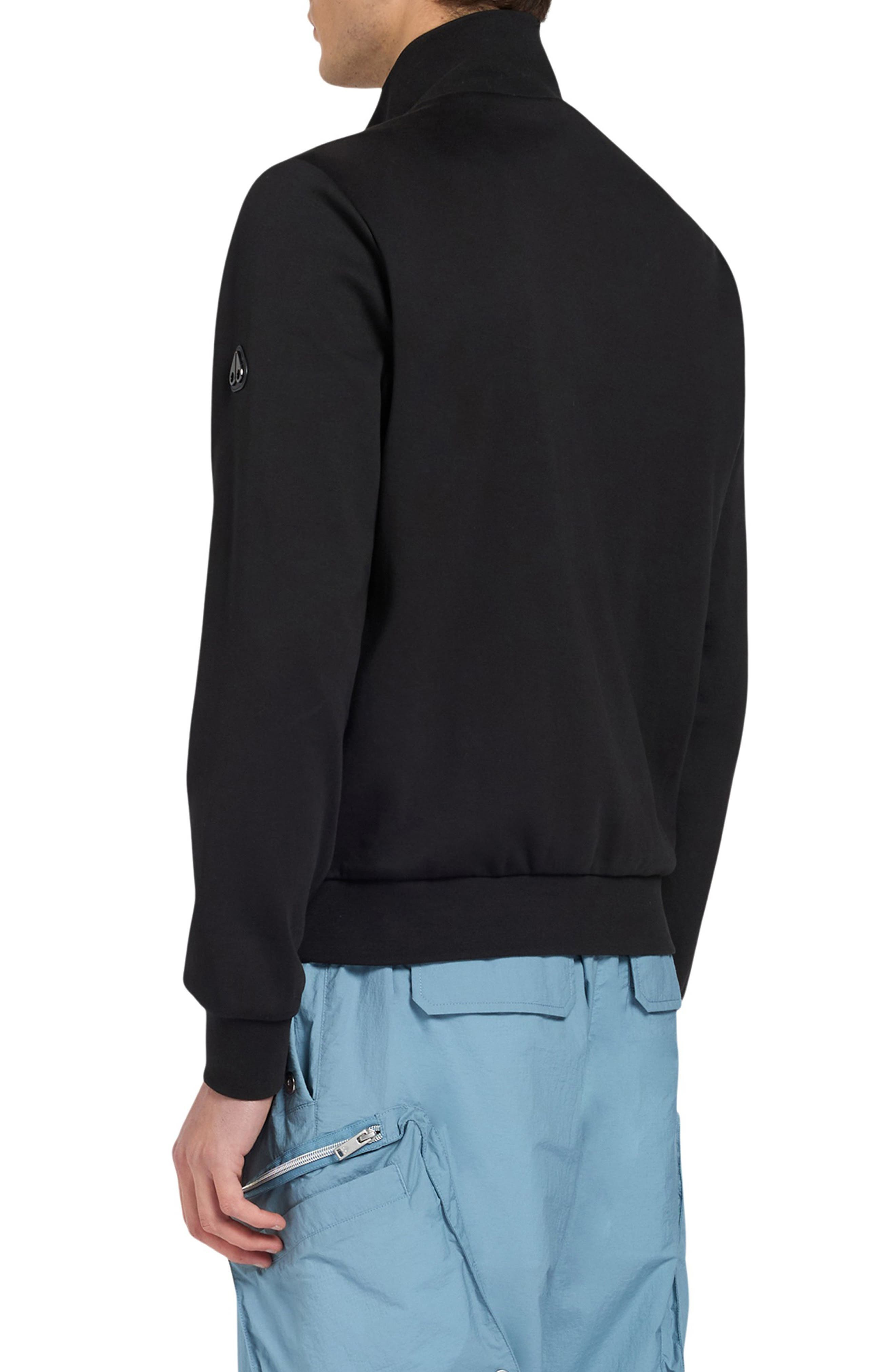 Moose Knuckles Clarke Air Down Hybrid Jacket in Black/Black at Nordstrom - 2