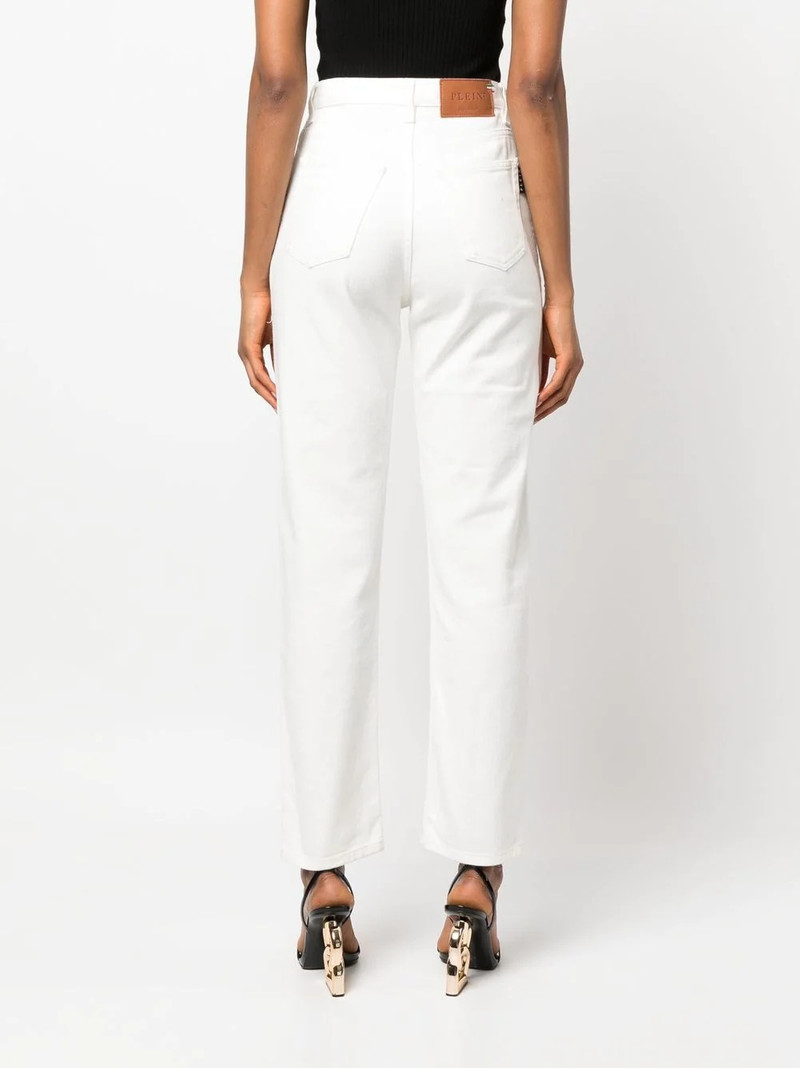 Paillettes Mom-fit distressed jeans 4