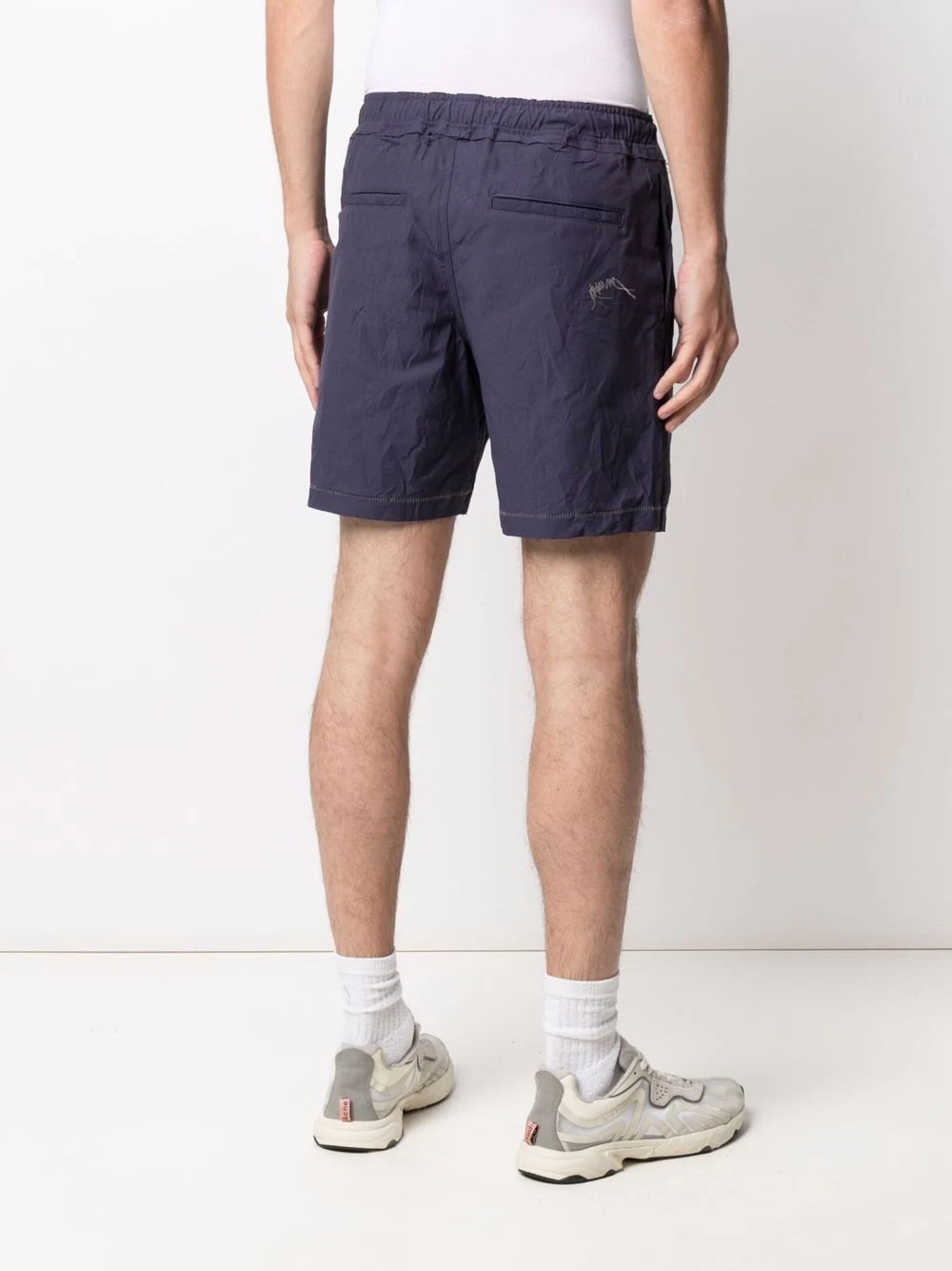 elasticated waistband track shorts - 5