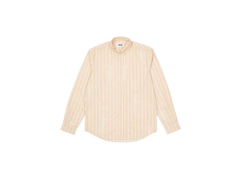 HAND STRIPE SHIRT TAN - 1
