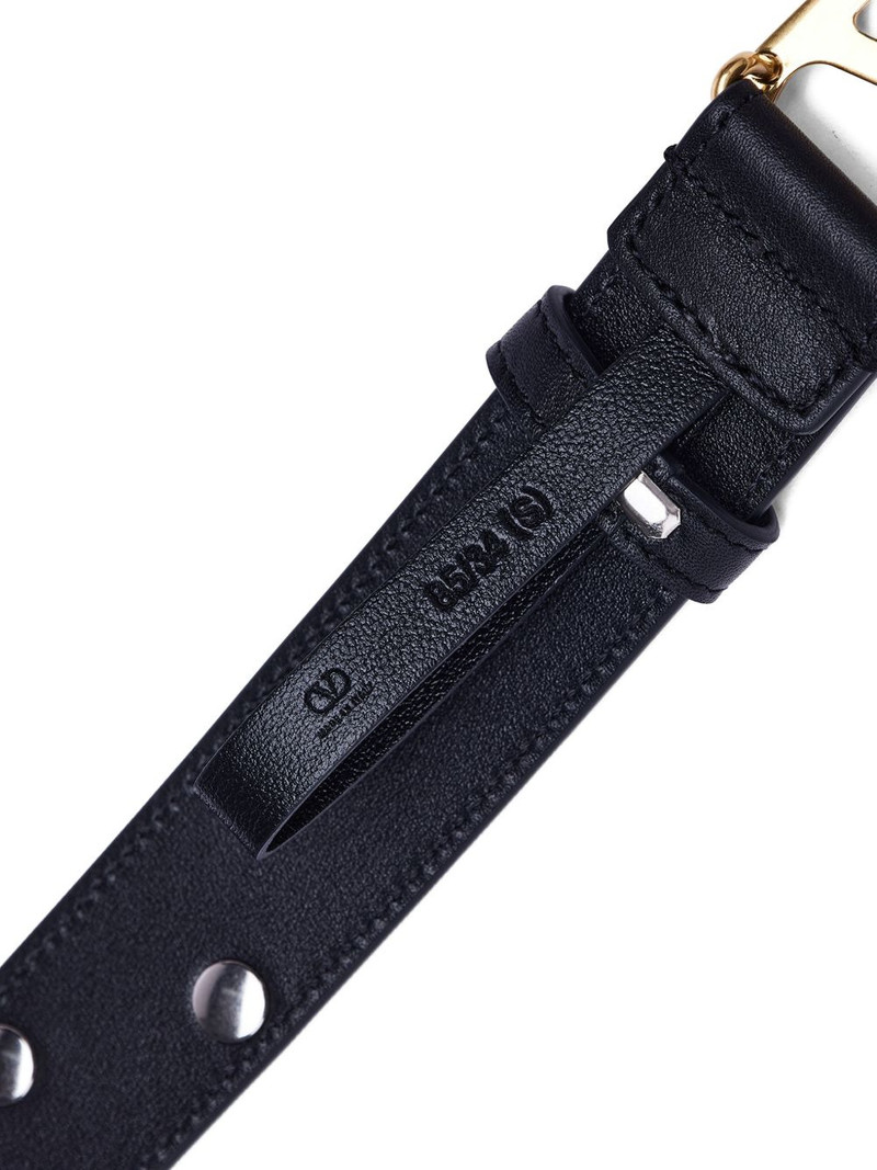 Vlogo studded leather belt 4
