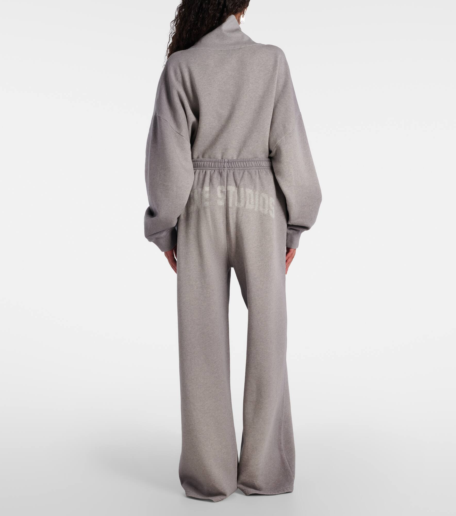 Felin logo cotton fleece sweatpants - 3