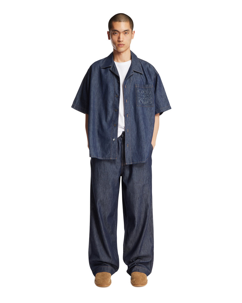 Loewe Blue Denim Anagram Pants outlook