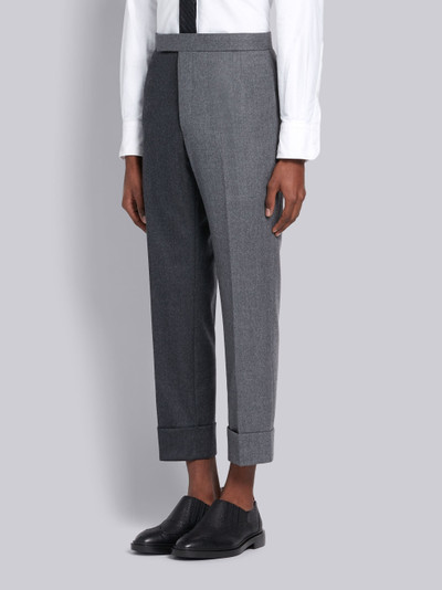 Thom Browne Dark Grey Super 120s Wool Flannel Funmix Classic Trouser outlook