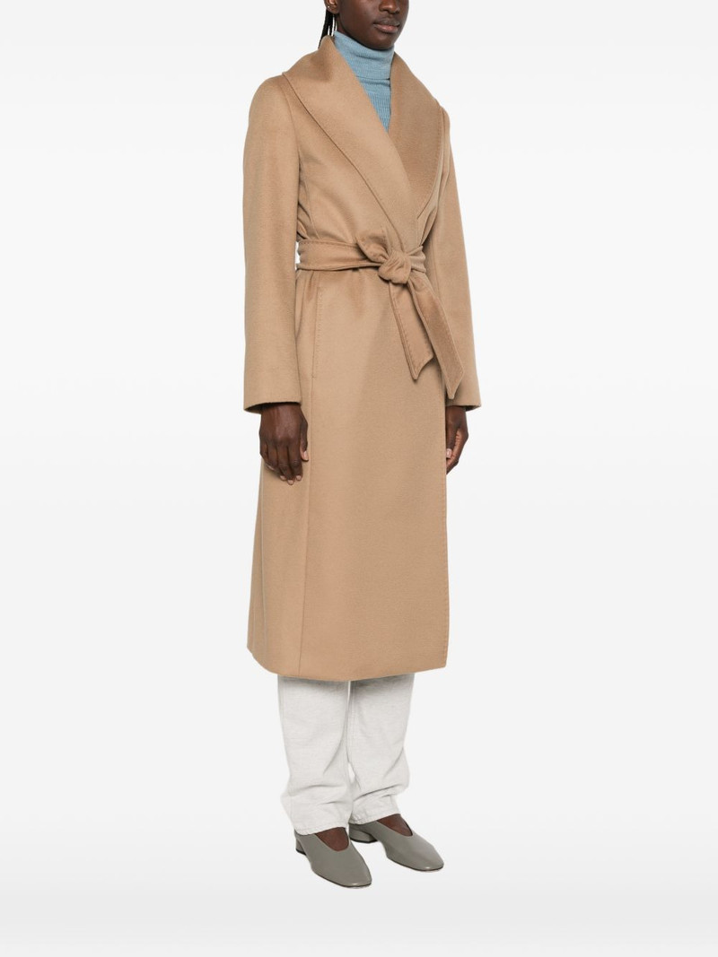 belted shawl-collar coat 3