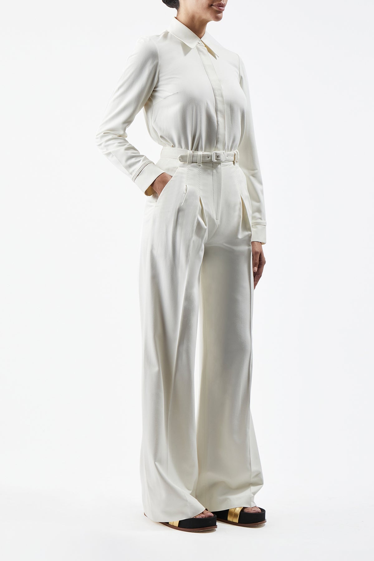 Cruz Shirt in Washed Silk - 3