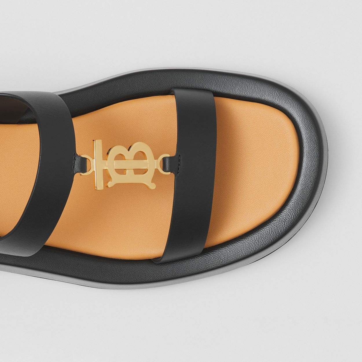 Monogram Motif Leather Sandals - 2