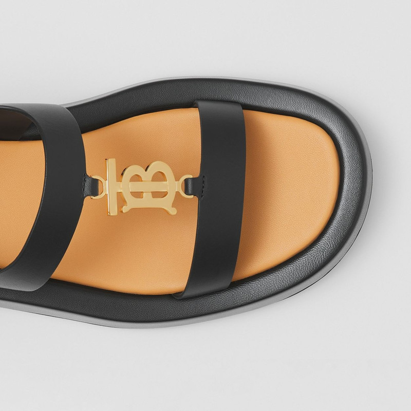 Burberry Monogram Motif Leather Sandals outlook