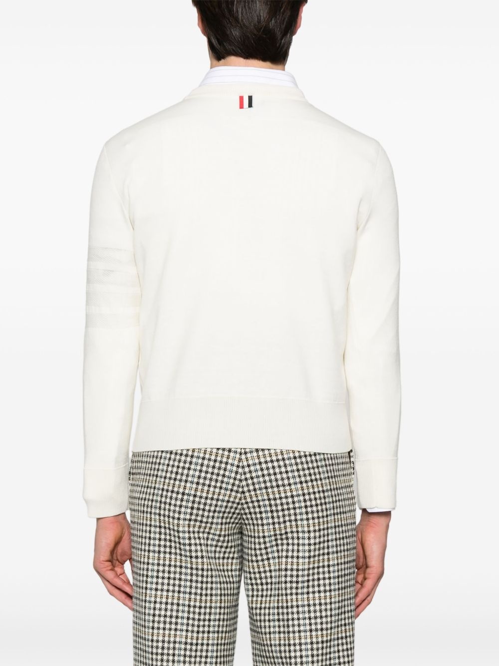 4-Bar stripe crew-neck sweter - 4