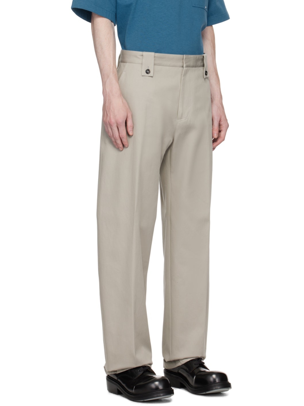 Gray Three-Pocket Trousers - 2