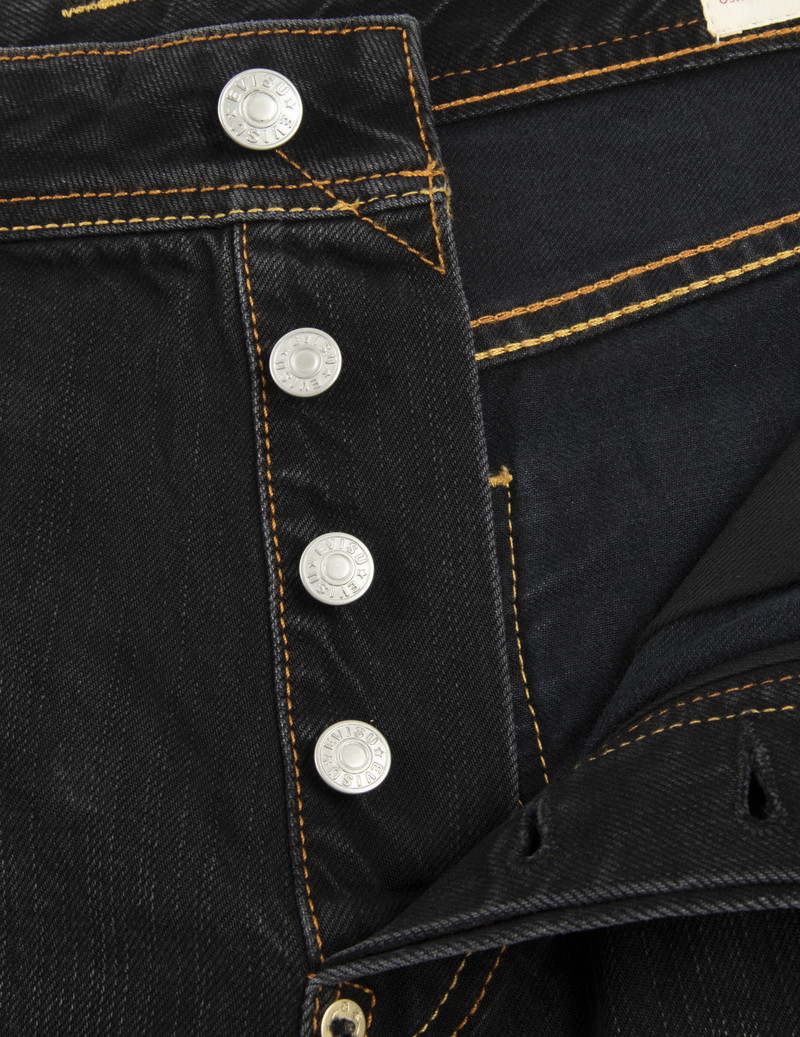 FAIR ISLE PATTERN SEAGULL EMBROIDERY OVERLAPPING WIDE LEG DENIM JOGGER PANTS 5