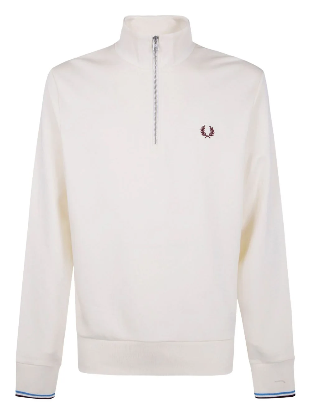 laurel-wreath half-zip sweatshirt - 1