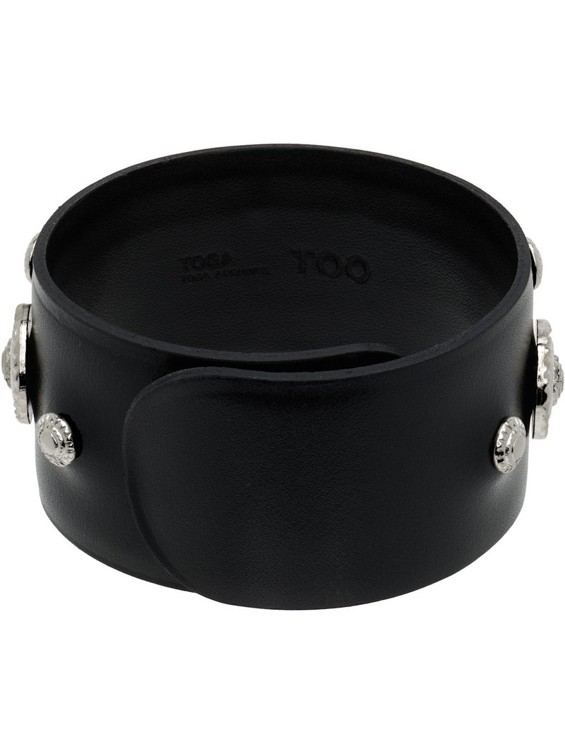 TOGA PULLA Leather Roll Bangle Bracelet outlook