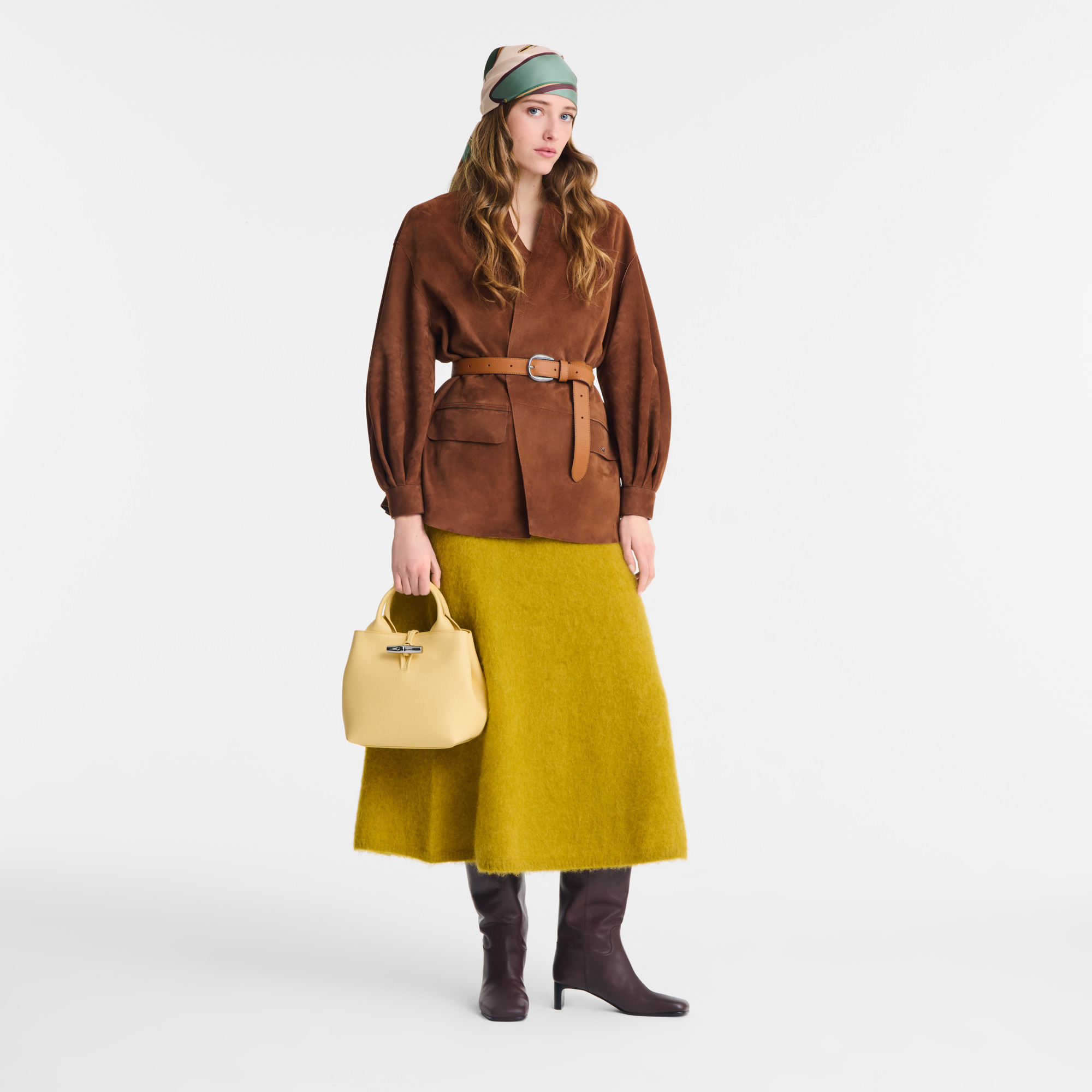 Le Roseau S Handbag Yellow Chick - Leather - 2