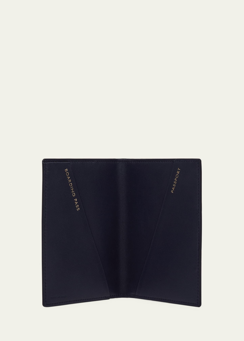 Smythson Navy Stars Passport Cover outlook