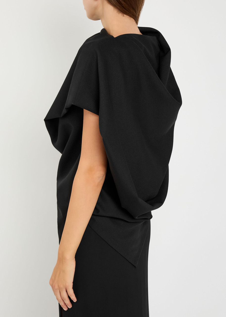 Issey Miyake Uni-form Draped Wool top - 3