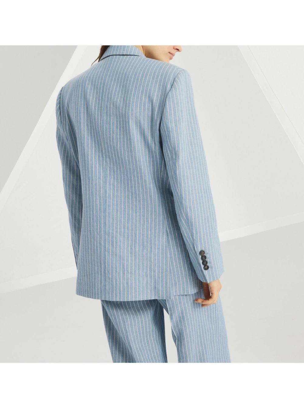 Monili-detail twill blazer - 4