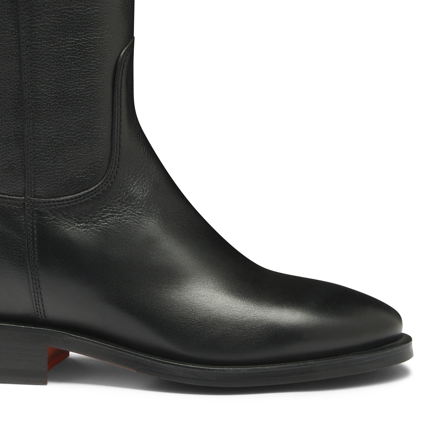 Women's black suede boot - 6