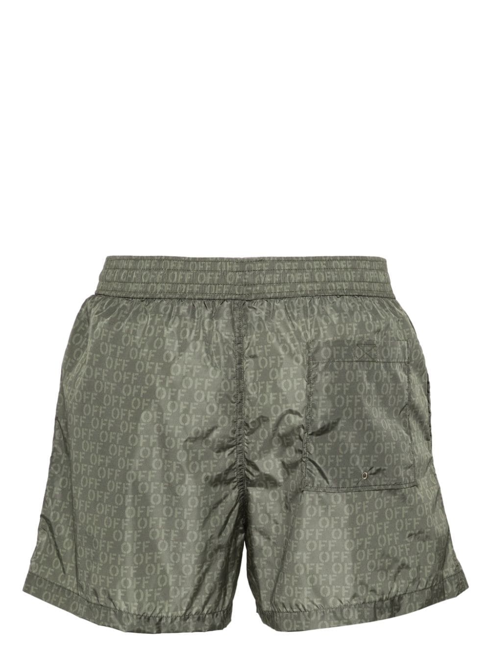 logo-print swim shorts - 2