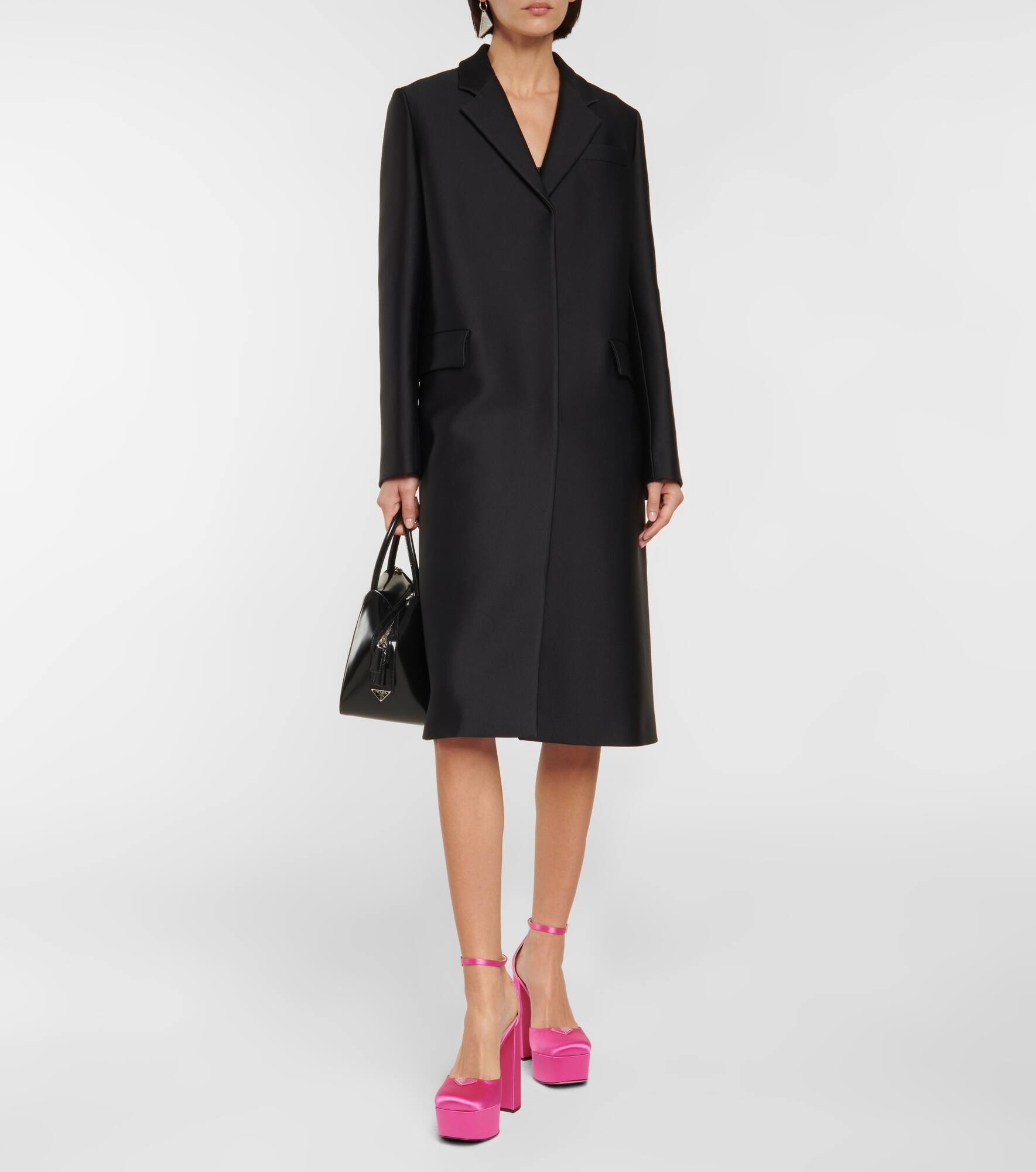 Satin platform pumps - 2